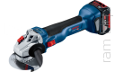 BOSCH GWS 18V-10 (0 601 9J4 004) Professional szlifierka kątowa akumulatorowa ( 2x Akumulatory 5,0Ah + L-Boxx )