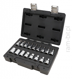 Beta 923E-FTX/C17 ZESTAW NASADEK PROFIL TORX I FTX Z GNIAZDEM 1/2"