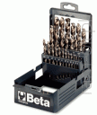 BETA 415/SP25 Zestaw wierteł krętych cylindrycznych krótkich, szlifowanych, HSS-CO 8% - kobaltowe