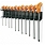 BETA 97TTX/SP11 Komplet 11 kluczy trzpieniowych typu T , profil Torx ,  na stojaku 