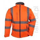 BETA VWJK176O Kurtka SOFTSHELL ostrzegawcza z odpinanymi rękawami pomarańczowa
