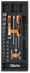 BETA M91 Komplet 25 narzędzi 1/4''