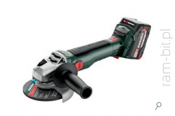METABO W 18 LT BL 11-125 ( 613052510 )  Szlifierka kątowa 18V ( 2 x Akumulator 4,0Ah + Ładowarka )