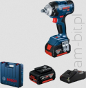 BOSCH GDS 18V-400 ( 0 601 9K0 020 ) Professional klucz udarowy (2 x Akumulator 5,0Ah + ładowarka )