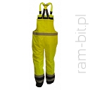 BETA VWJK113B Spodnie robocze na szelkach z grubą podszewką  żółte