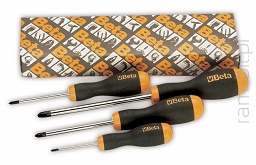 BETA 1202E/S4 Komplet 4 Wkrętaków krzyżowych Evox profil Philips