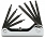 BETA 97TX/G8 Komplet 8  kluczy trzpieniowych, profil TORX