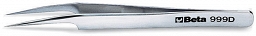 BETA 999D  Pęseta zakrzywiona punktowa, kwasoodporna, niemagnetyczna 115mm