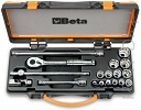 BETA 910AS/MBM-C18 Komplet 18 Nasadek calowych z akcesoriami do użytku w lotnictwie 3/8''