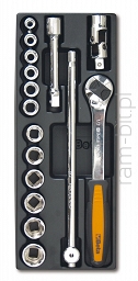 BETA T100 Komplet 16 narzędzi 1/2''