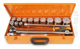 BETA 928AS/C12 Komplet 12 nasadek calowych sześciokątnych z akcesoriami 3/4''