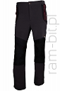 BETA VWJK398 Spodnie Softshell z czerwonymi elementami