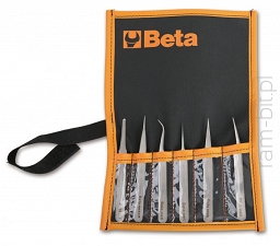 Beta 999/B6 Komplet 6 pęset , kwasoodpornych , niemagnetycznych 