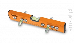BETA 357F3 Poziomnica z 3 libelkami do instalacji hydraulicznych