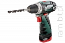 METABO PowerMaxx BS Basic ( 600080500 )  Wiertarko-Wkrętarka akumulatorowa 12V ( 2 x Akumulator 2,0Ah + Ładowarka )