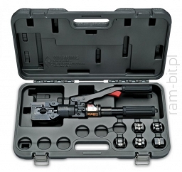 BETA 1609C/C5 Szczypce hydrauliczne do zaciskania nieizolowanych końcówek kablowych , z 5 parami szczęk 