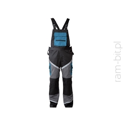 LAHTI PRO L40602 Ogrodniczki z pasami odblaskowymi 65%poliester,35% bawełna , gramatura 270g/m2
