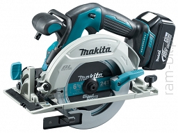MAKITA DHS680RTJ Pilarka tarczowa 165mm 18V ( 2 x Akumulator 5,0Ah + Ładowarka )