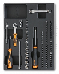 BETA T85 Komplet 81 narzędzi 1/4''