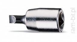 BETA 900LP Nasadki z końcówką wkrętakową płaską 1/4"