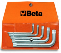 Beta 98XZN/B5 Komplet 5 kluczy trzpieniowych kątowych, profil XZN