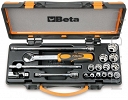 BETA 910AS/C13  Komplet  13 nasadek calowych z akcesoriami 3/8''