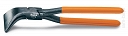 BETA 1078 Szczypce blacharskie, wygięte, ramiona pokryte PCW, czernione , 280mm