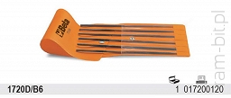 BETA 1720D/B6 Komplet 6 Pilników igiełkowych 160 mm z nasypem diamentowym