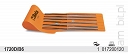 BETA 1720D/B6 Komplet 6 Pilników igiełkowych 160 mm z nasypem diamentowym