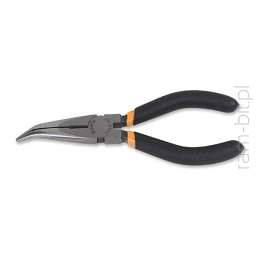 BETA 1168G 200mm ​Szczypce półokrągłe odgięte o 45°, ramiona pokryte podwójną warstwą PCW, wykończenie powierzchni przemysłowe