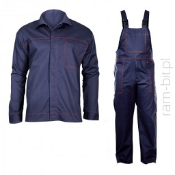 LAHTI PRO L41403 UBRANIA SPAWALNICZE - KOMPLETY (BLUZA, OGRODNICZKI) 100% BAWEŁNA,GRAMATURA 320  