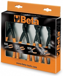 BETA 1031/S4 Komplet 4 szczypiec do pierścieni zabezpieczających 