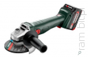 METABO W 18 L 9-125 Quick (602249650)   Szlifierka kątowa 18V ( 2 x Akumulator 5,2Ah + Ładowarka )