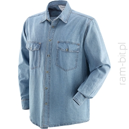 BETA 431015 - Koszula dzinsowa z długim rękawem 100% bawełna, jasnoniebieskie
