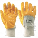 BETA 350050 Rękawice nitrylowo-bawełniane żółte 