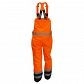 BETA VWJK113B Spodnie robocze na szelkach z grubą podszewką pomarańczowe 