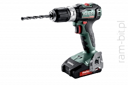 METABO SB 18 L BL ( 602 331 500 ) Wiertarko-Wkrętarka udarowa 18V ( 2 x Akumulator 2,0Ah + Ładowarka ) 