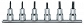 BETA 910TX/SB6 Komplet 6 Nasadek z końcówką trzpieniową profil Torx 3/8''