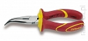 BETA 1168MQ Szczypce półokrągłe 160mm odgięte o 45 stopni w izolacji do 1000V