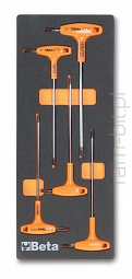 BETA M55 Komplet 5 Kluczy trzpieniowych kątowych typu Torx