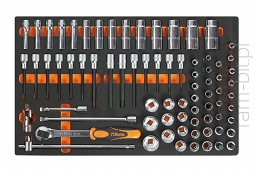 BETA M120 Komplet 75 nasadek i akcesoriów 1/2''