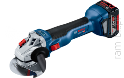 BOSCH GWS 18V-10 (0 601 9J4 004) Professional szlifierka kątowa akumulatorowa ( 2x Akumulatory 5,0Ah + L-Boxx )